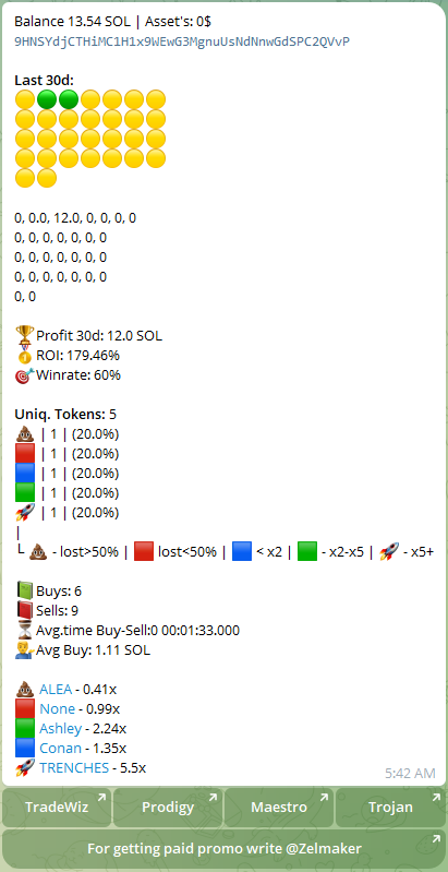 Zelfiguru Telegram Bot Wallet Analysis Window