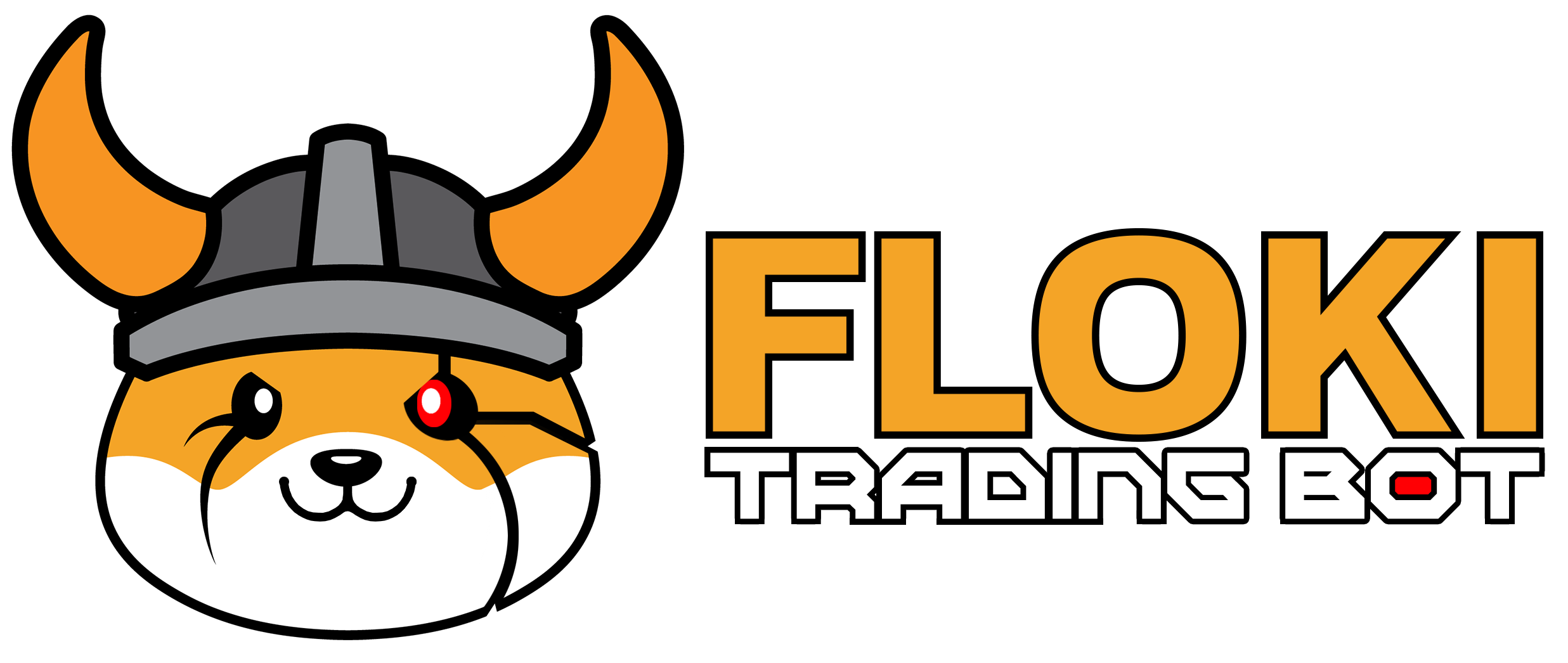 Floki Trading Bot Logo - Dog With Viking Helmet