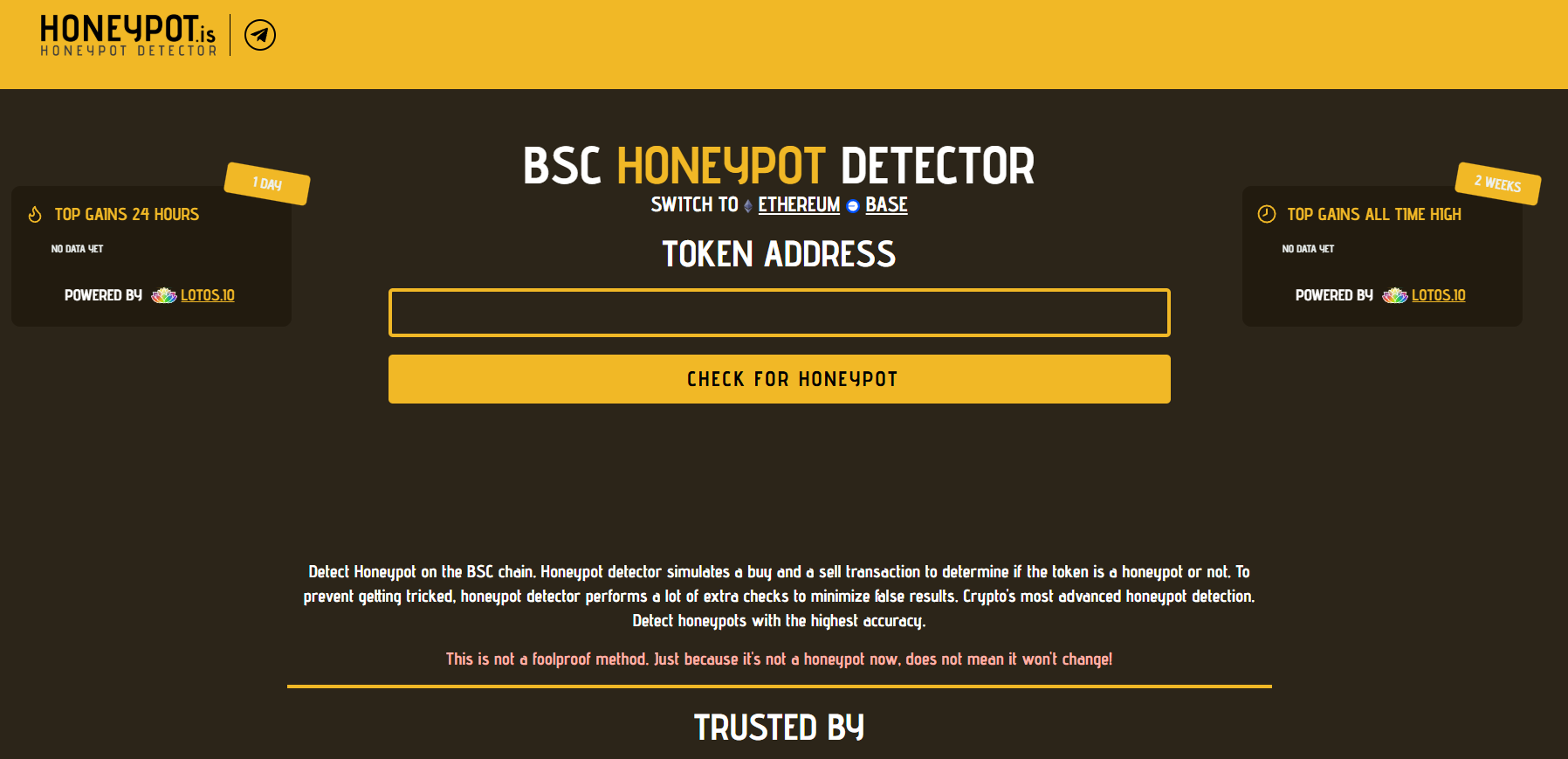 Honeypot.is Website Screenshot